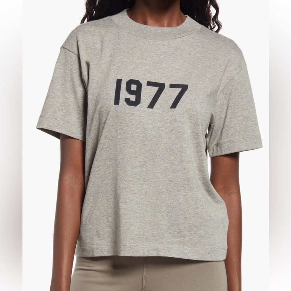 Gray 1977 Graphic T-Shirt